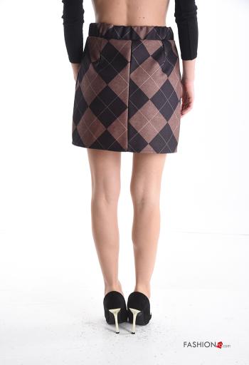 Geometric pattern Mini skirt with elastic - ph 2