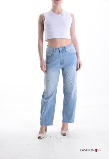 Cotton Jeans with rhinestones - ph 5