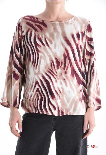 Abstract print crew neck Shirt - ph 1