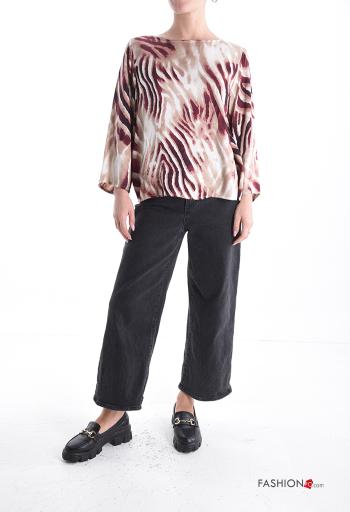 Abstract print crew neck Shirt - ph 5