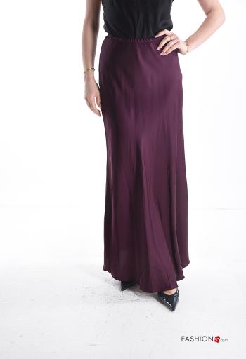 Jupe satin avec élastique