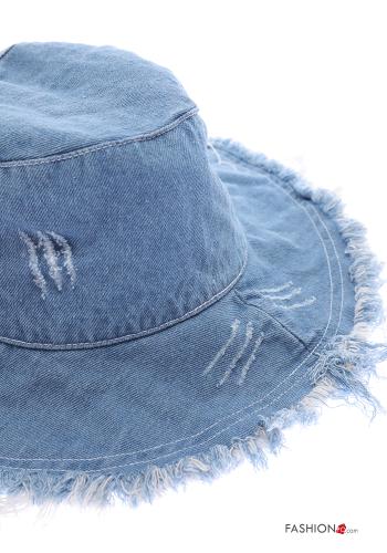 Chapeau en Coton en denim à franges - ph 3