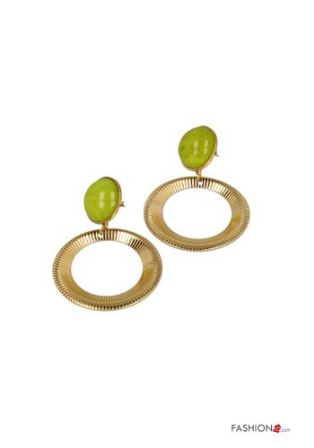 Boucles d’oreilles à Imprimé Géométrique - ph 1