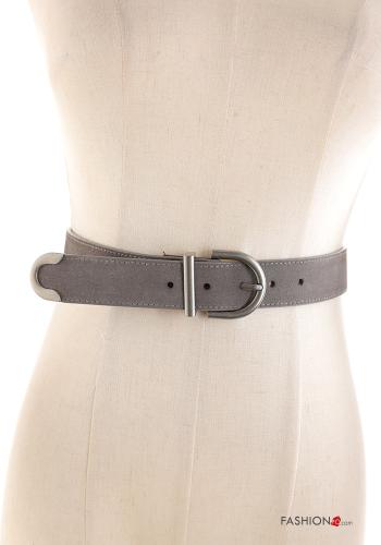 Cintura in Vera pelle regolabile con fibbia - ph 1