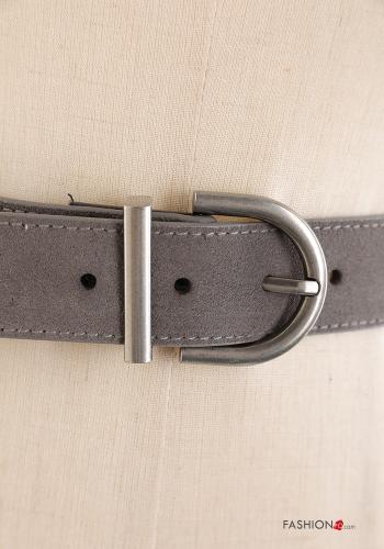 Cintura in Vera pelle regolabile con fibbia - ph 2