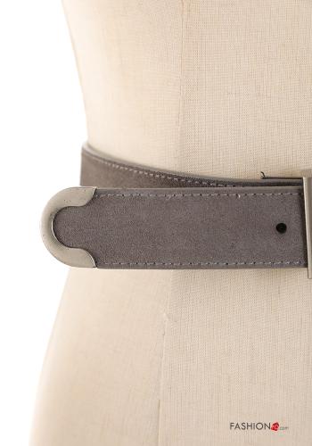 Cintura in Vera pelle regolabile con fibbia - ph 3