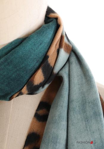 Animal print Scarf with fringe - ph 2