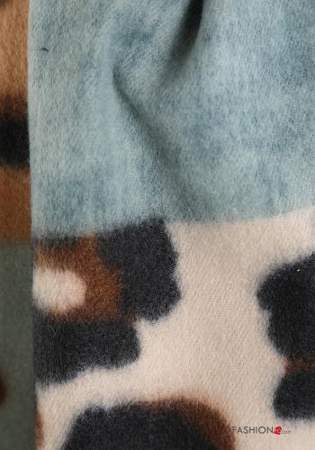 Animal print Scarf with fringe - ph 4