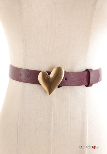 heart motif adjustable Belt