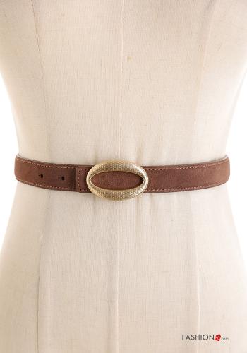 Suede with buckle adjustable Genuine Leather Belt