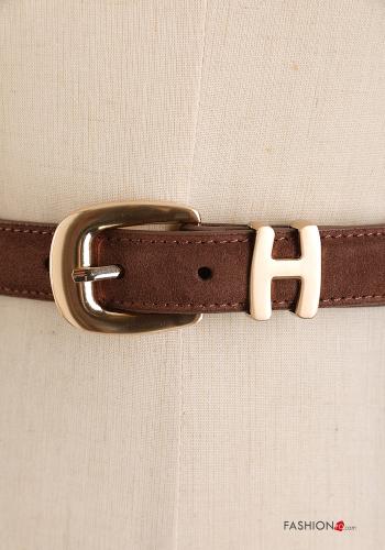 Suede with buckle adjustable Genuine Leather Belt - ph 2