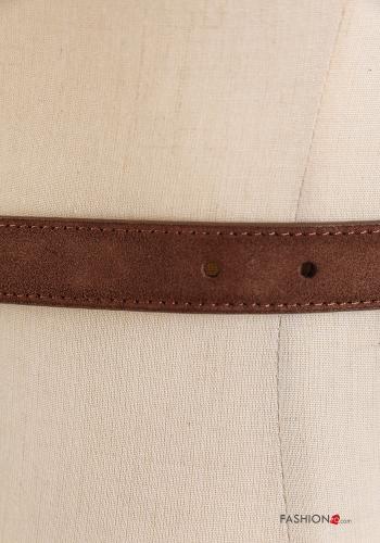 Suede with buckle adjustable Genuine Leather Belt - ph 3
