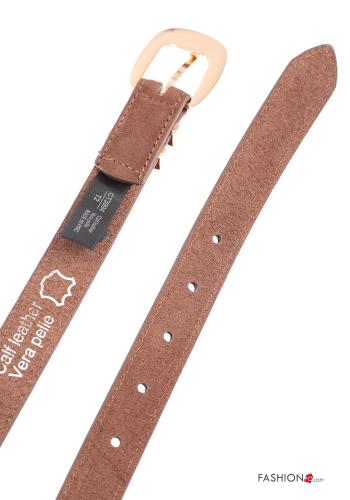 Suede with buckle adjustable Genuine Leather Belt - ph 4