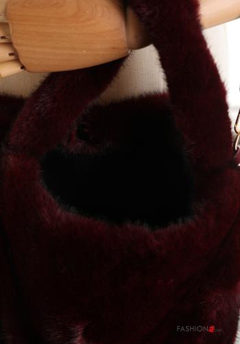 faux fur Bag with shoulder strap - ph 3