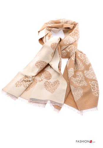 heart motif Scarf
