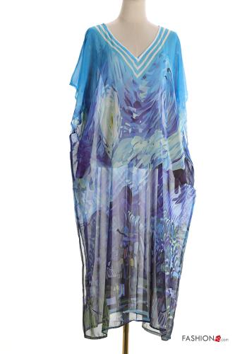 Vestido playero Estampado Artístico