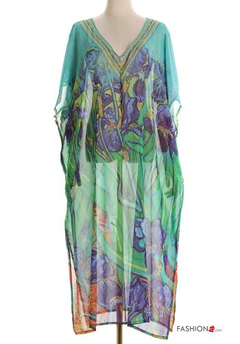 Vestido playero Estampado Artístico