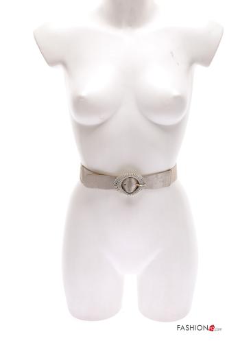 Cintura regolabile metallizzato con elastico - ph 4