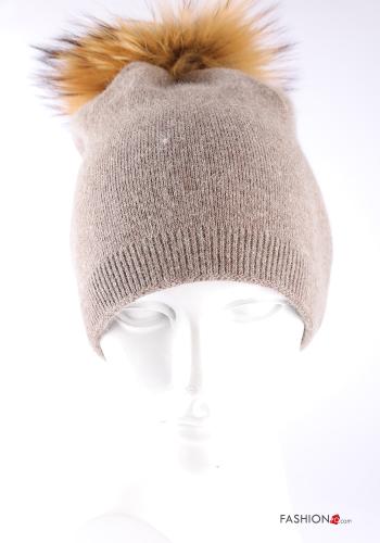 Fur Hat with faux fur