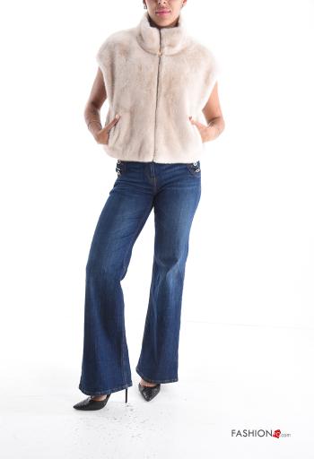 Gilet with lining with zip Rollneck with pockets - ph 5