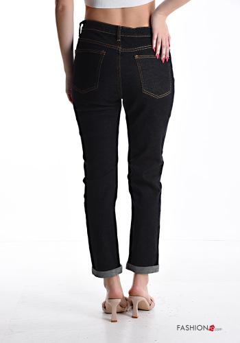 denim Cotton Jeans with pockets with zip - ph 2
