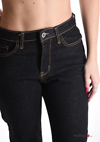 denim Cotton Jeans with pockets with zip - ph 4