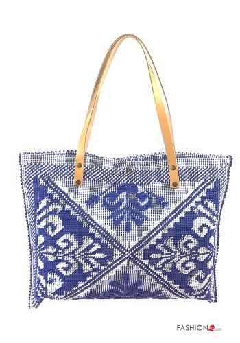 Bolso de Algodón Patrón bordado con botones