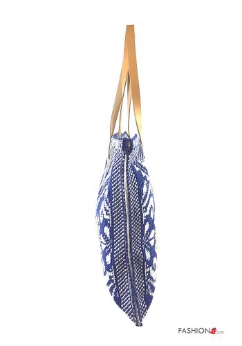 Bolso de Algodón Patrón bordado con botones - ph 3