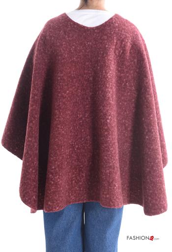 Poncho with fringe with knot - ph 2