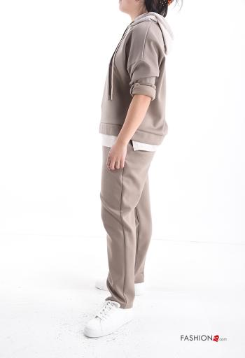 long sleeve Sports set with pockets with elastic with hood - ph 3