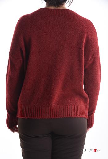 Lettering print long sleeve crew neck Sweater - ph 2