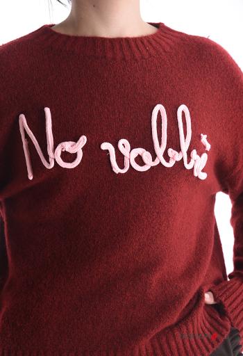 Lettering print long sleeve crew neck Sweater - ph 4