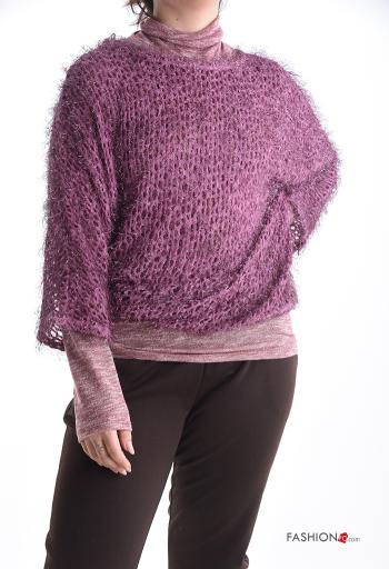 long sleeve crew neck multipurpose Co-ord Rollneck