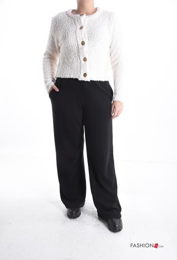 long sleeve crew neck Cardigan with buttons - ph 5