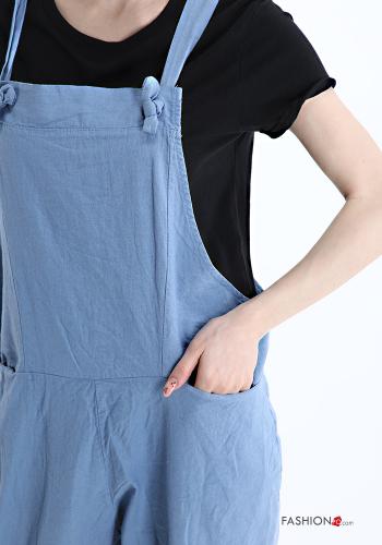 Salopette in Lino con tasche - ph 4
