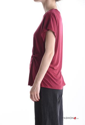 T-shirt manga corta cuello redondo con nodo - ph 3