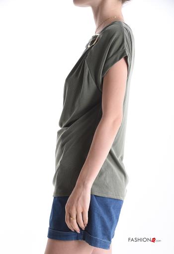 Blusa maniche corte con fibbia asimmetrico - ph 3