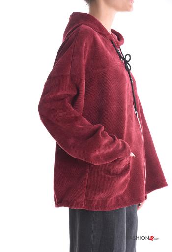 Sweatshirt com fecho com bolsos com capuz - ph 3