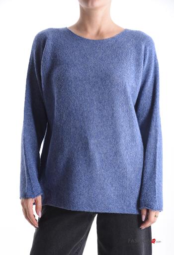 long sleeve crew neck Wool Mix Sweater