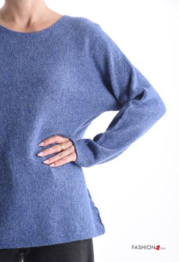 long sleeve crew neck Wool Mix Sweater - ph 4