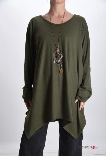 Wool Mix Tunic with necklace - ph 1