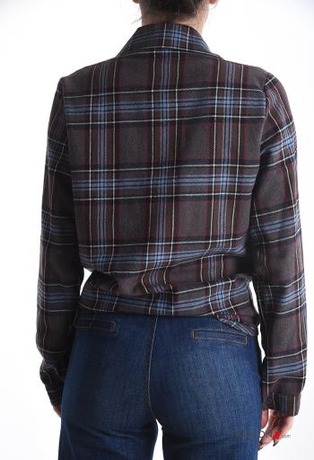 Camisa manga comprida com gola Padrão Tartan com botões - ph 2