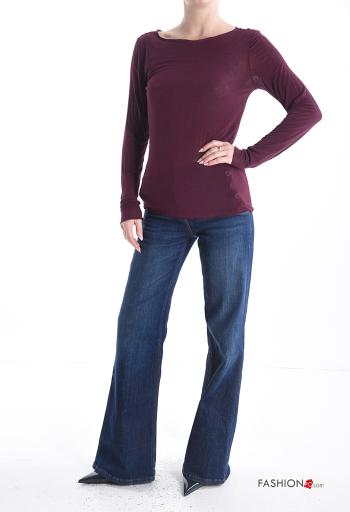 crew neck Cashmere Blend Long sleeved top - ph 5