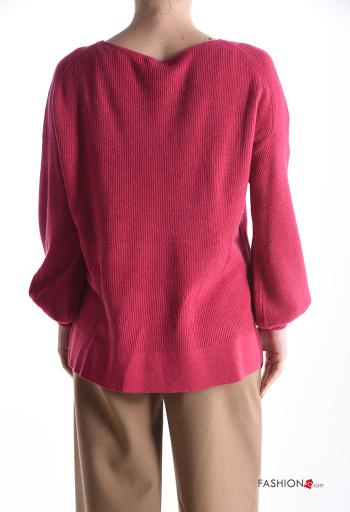 long sleeve crew neck Cashmere Blend Sweater - ph 2