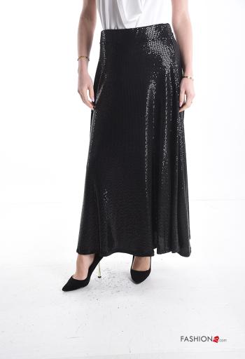 Skirt with sequins with elastic