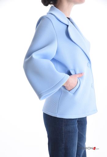 Giacca maniche lunghe senza fodera con bottoni con tasche - ph 3