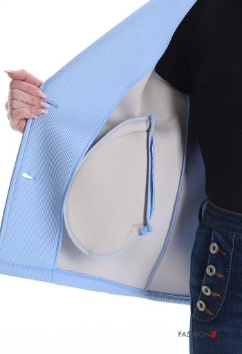 Giacca maniche lunghe senza fodera con bottoni con tasche - ph 6