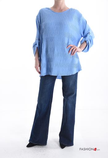 crew neck Wool Mix Blouse 3/4 sleeve - ph 5