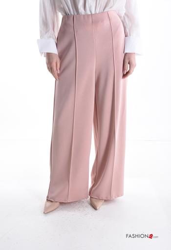 Pantalone wide leg con tasche con elastico - ph 1