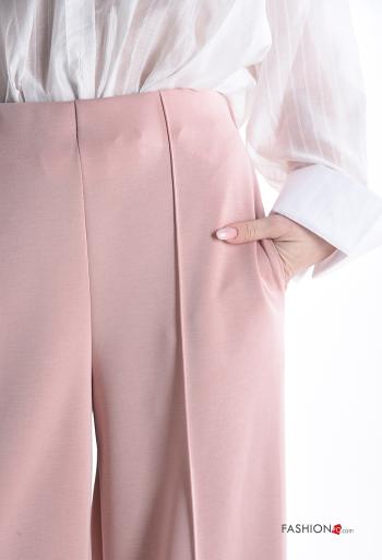 Pantalone wide leg con tasche con elastico - ph 4